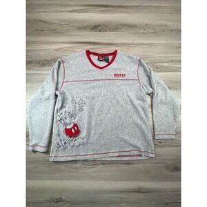Vintage 90s Mickey Unlimited Jerry Leigh Embroidered Mickey Mouse Fleece XL